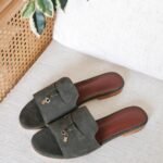 Loro Piana Summer Charms Sandal - Olive