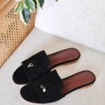 Loro Piana Summer Charms Sandal - Black