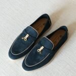 Loro Piana Summer Charms Walk Loafer - Emerald Noire