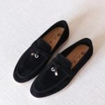 Loro Piana Summer Charms Walk Loafer - Black