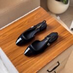 Chanel Slingbacks Goat velvet - Black