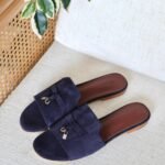 Loro Piana Summer Charms Sandal - Dark Blue