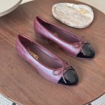 Chanel Ballerina | Ballet Flats - Shining Burgundy