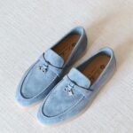 Loro Piana Summer Charms Walk Loafer - Sky Blue