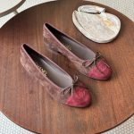 Chanel Ballerina | Ballet Flats - Chocolate-Brown Suede