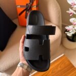 Hermes Chypre sandal - Men’s - Full Black