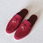 Loro Piana Babouche Charms Walk Loafer - Red