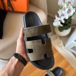 Hermes Chypre sandal - Men’s - Olive Green
