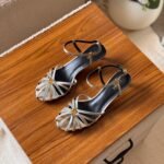 Celine Triomphe Sandal 50mm - Silver