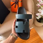 Hermes Chypre sandal - Men’s - Blue Naturel