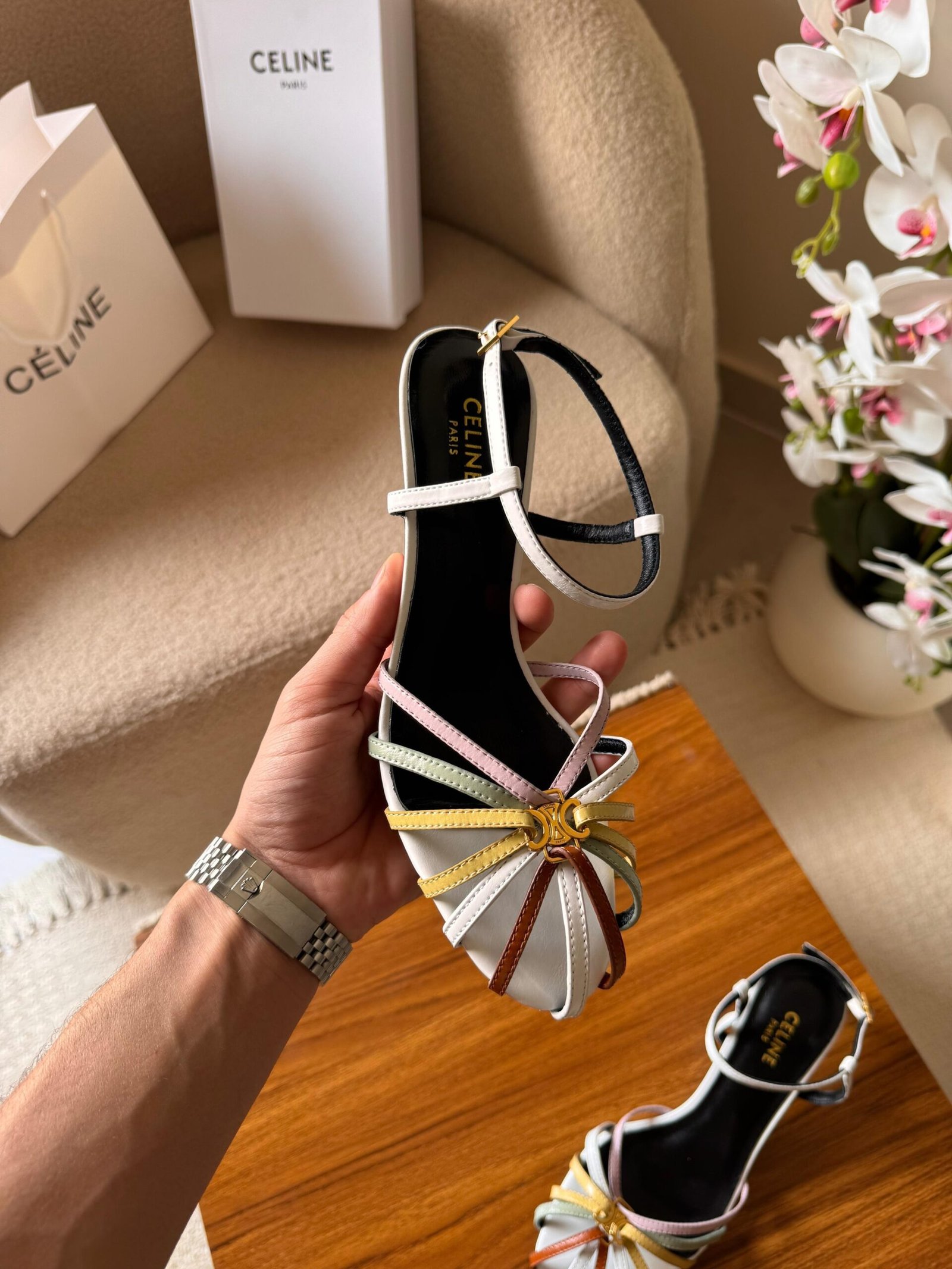 Celine Triomphe Sandal 50mm - Image 8