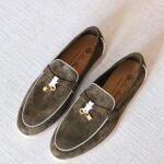 Loro Piana Summer Charms Walk Loafer - Camel white White line