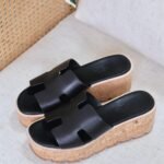 Hermes Eze 30 sandal - Black