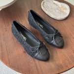 Chanel Ballerina | Ballet Flats - Tweed Black