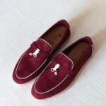 Loro Piana Summer Charms Walk Loafer - Maroon