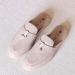 Loro Piana Babouche Charms Walk Loafer - Beige with Line