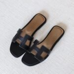 Hermès Oran Sandal - Black brown