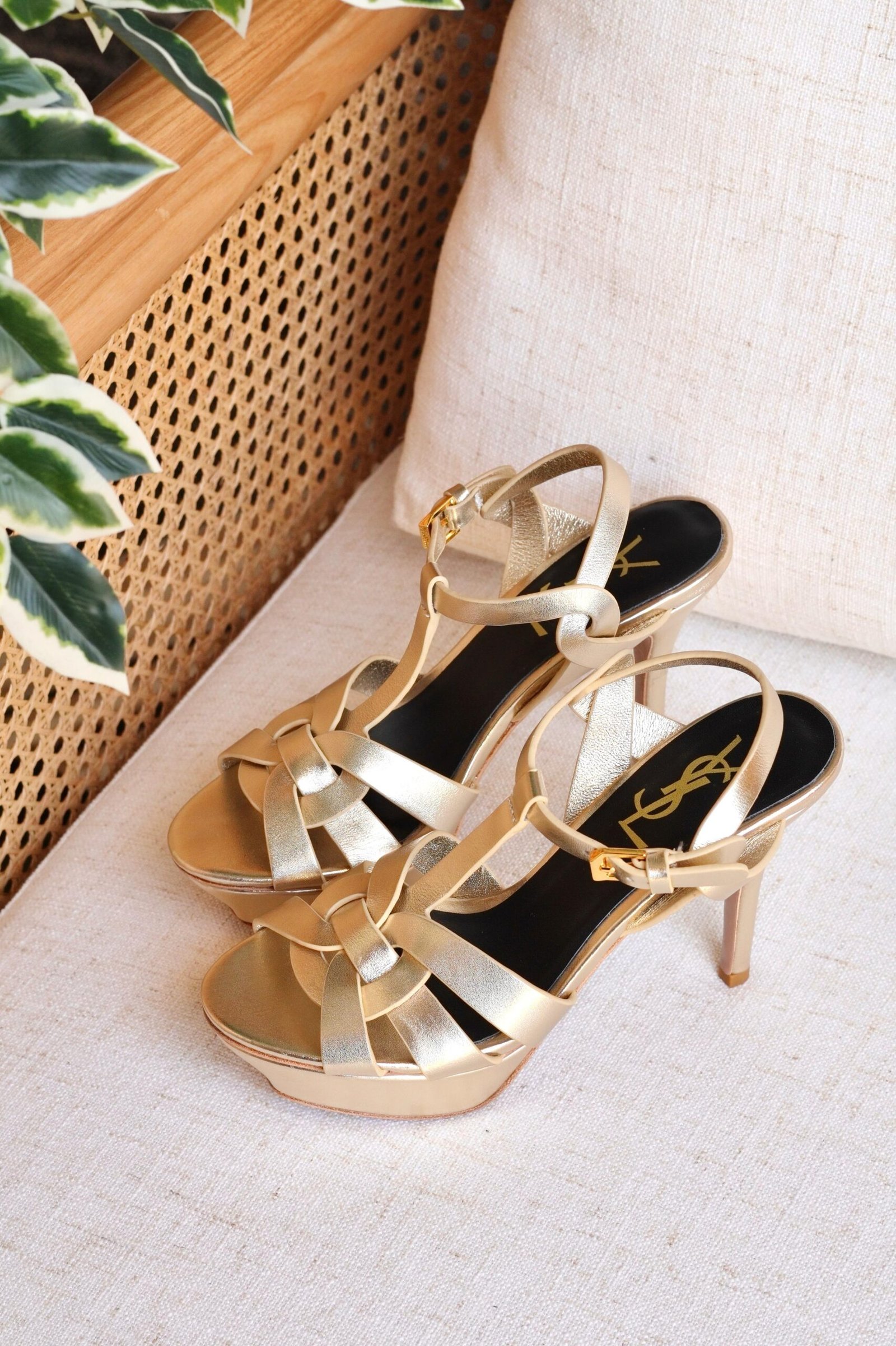 Saint Laurent Tribute Platform Sandals - Image 7