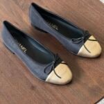 Chanel Ballerina | Ballet Flats - Black-Gold