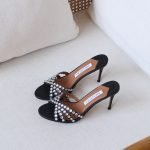 Aquazzura Tequila 10cm mules - Black
