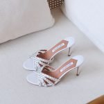Aquazzura Tequila 10cm mules - White
