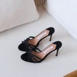 Aquazzura Tequila 10cm mules - Full Black
