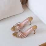 Aquazzura Tequila 10cm mules - Shining Gold