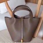 Hermes Picotin 18 Bag - Gold Hardware - étoupe