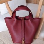 Hermes Picotin 18 Bag - Gold Hardware - Burgundy
