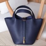 Hermes Picotin 18 Bag - Gold Hardware - Navy