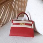 Hermes Mini Kelly bag - Gold hardware - Red
