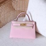 Hermes Mini Kelly bag - Gold hardware - Rosy pink