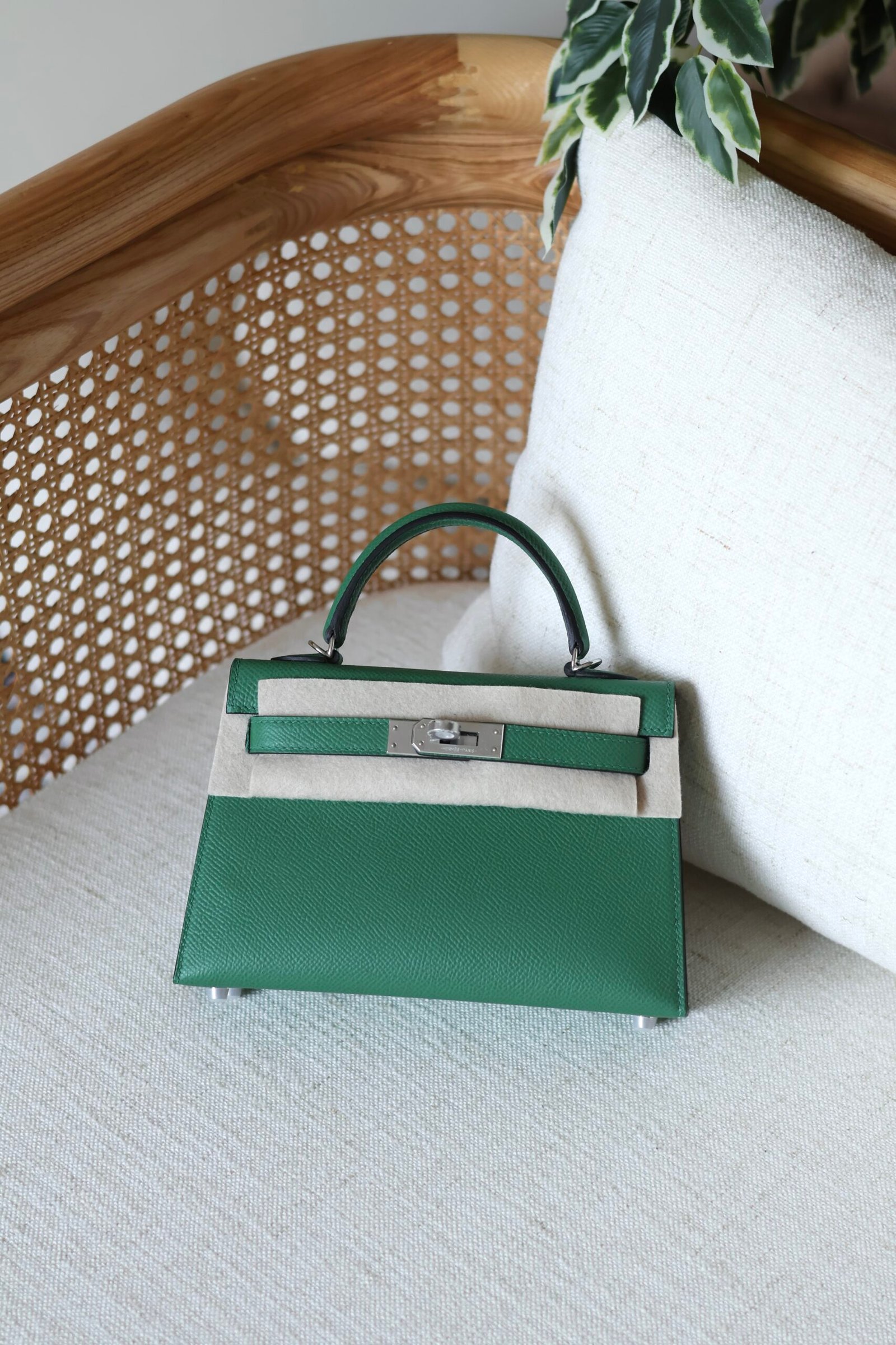 Hermes Mini Kelly Bag - Palladium Hardware - Image 12