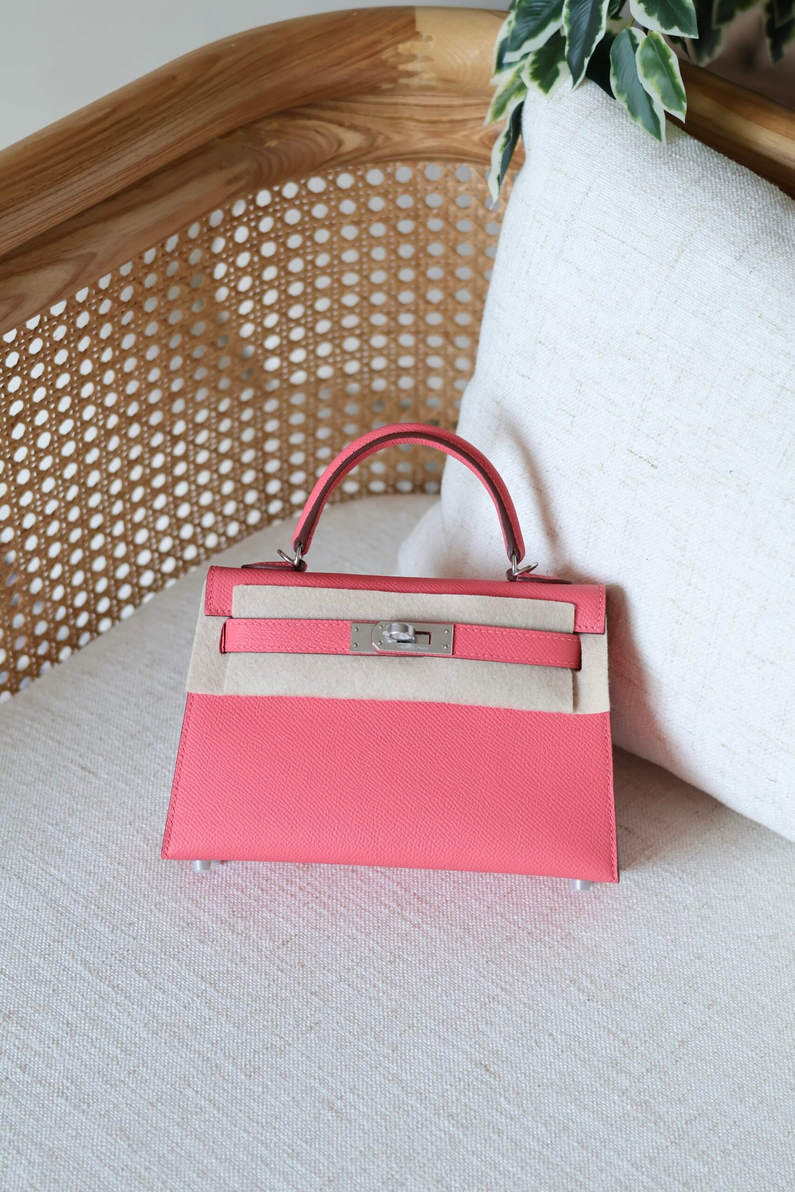 Hermes Mini Kelly Bag - Palladium Hardware - Image 11