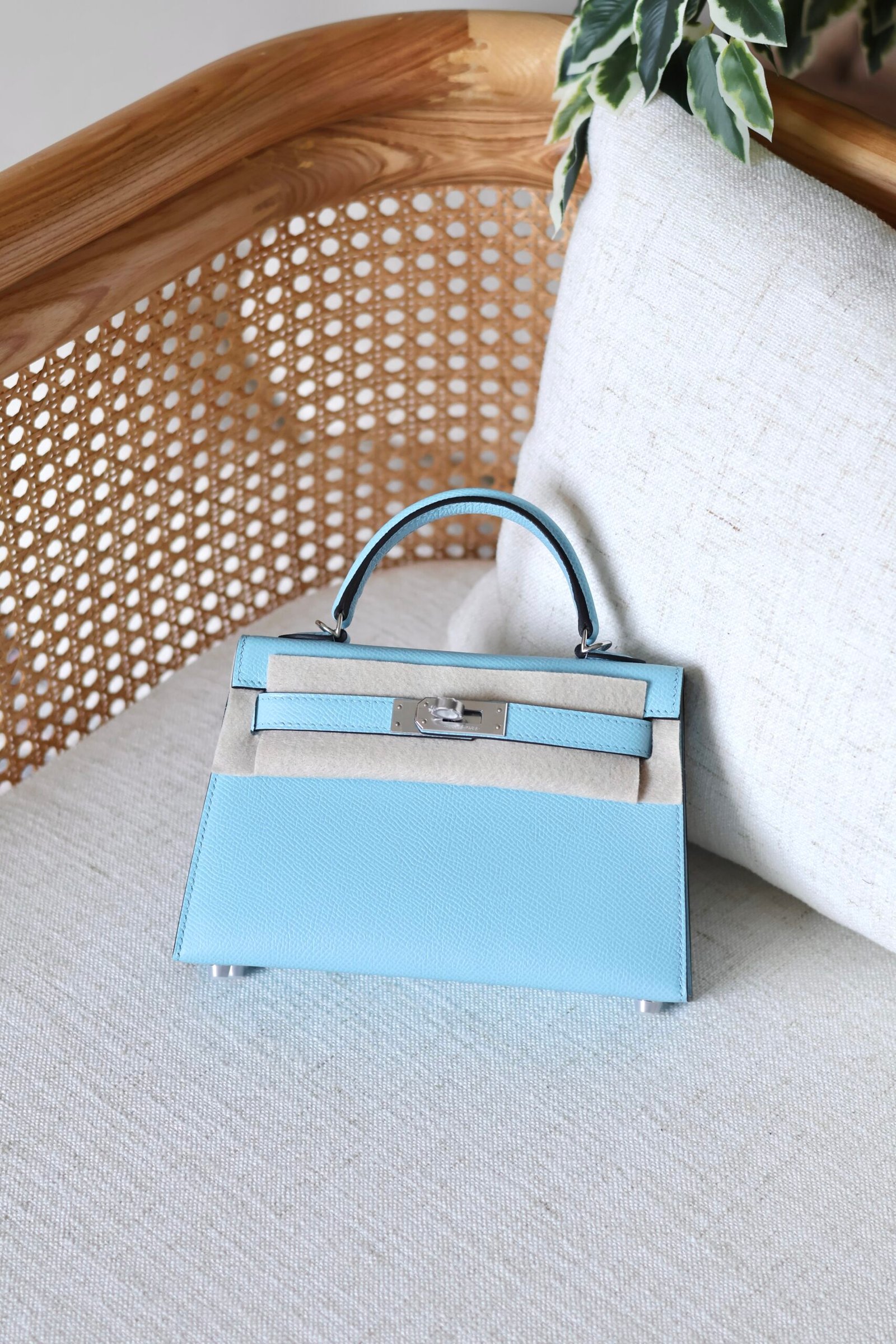 Hermes Mini Kelly Bag - Palladium Hardware - Image 8