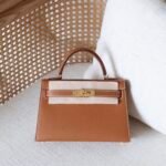 Hermes Mini Kelly bag - Gold hardware - Brown