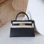 Hermes Mini Kelly bag - Gold hardware - Black