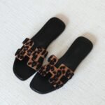 Hermès Oran Sandal - Leopard brown