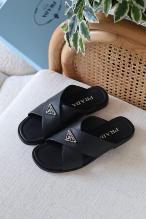 Prada Saffiano slides