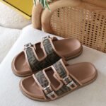Fendi Feel Sandals - Men’s - Beige
