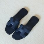 Hermès Oran Sandal - Petroleum blue