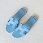 Hermès Oran Sandal - Sky Blue