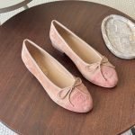 Chanel Ballerina | Ballet Flats - Pink Suede