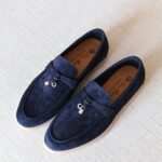 Loro Piana Summer Charms Walk Loafer - Dark Blue