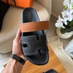 Hermes Chypre sandal - Men’s - Blue Burt /Naturel