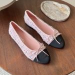 Chanel Ballerina | Ballet Flats - Tweed Pink