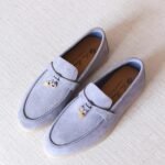 Loro Piana Summer Charms Walk Loafer - Greyish Blue