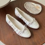 Chanel Ballerina | Ballet Flats - Tweed Off White