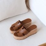 Hermes Eze 30 sandal - Brown