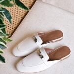 Hermes Oz mule - White brown